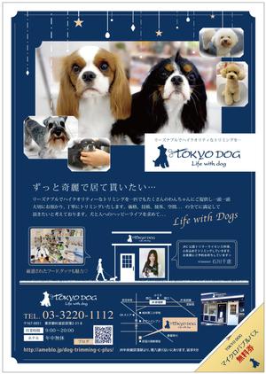 fin0315nance (fin0315nance)さんのトリミングサロン（犬の美容室）の新規集客チラシA４両面への提案