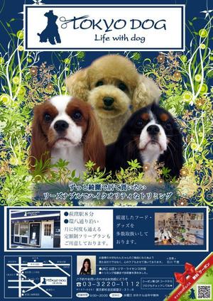 yk512 (yumik512)さんのトリミングサロン（犬の美容室）の新規集客チラシA４両面への提案