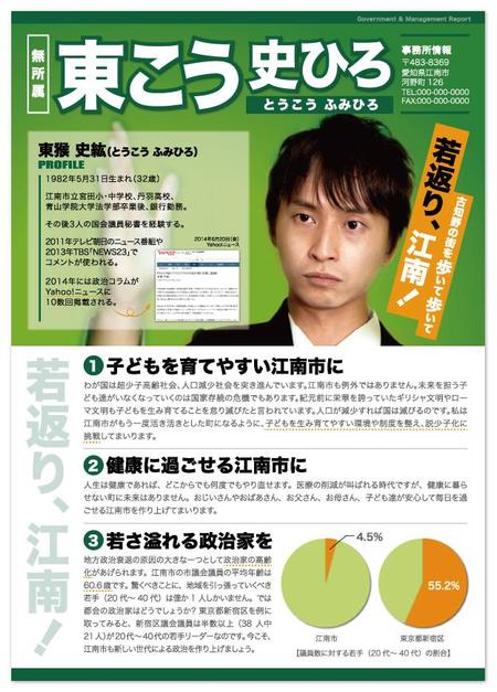 ayk ()さんの政治活動用パンフレットへの提案