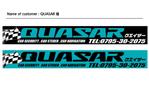 DESIGN DIVE (mstk0711)さんのカーセキュリティ　カーオーディオ　｢QUASAR｣の看板への提案