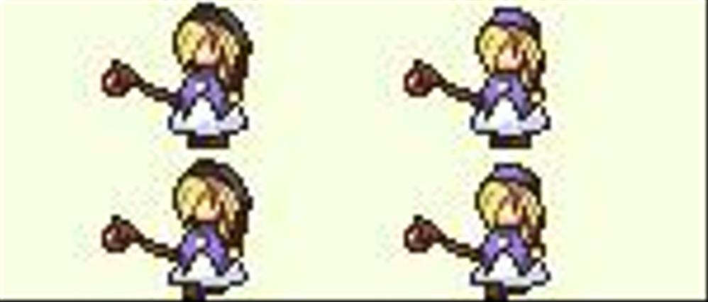 ファンタジーRPGのドット絵キャラクター３人のデザインと画像作成