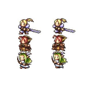 meow ()さんのファンタジーRPGのドット絵キャラクター３人のデザインと画像作成への提案