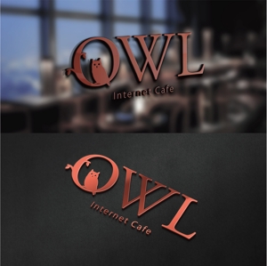 923design (m_suzuki_design)さんのインターネットカフェ　「OWL」のロゴへの提案