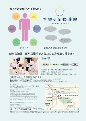 k57 (57nk)さんの【接骨院】新規患者獲得の為の新聞折込チラシへの提案