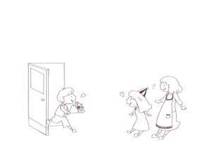 watacco (kicori03)さんの誕生日や記念日用ケーキ箱の手書き線画イラストへの提案