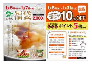 motei (motei)さんの当店会員向け初売り用のDM（裏面のみ）デザインへの提案