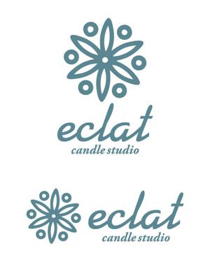 tsujimo (tsujimo)さんのキャンドルスクール『candle studio eclat(エクラ)』のロゴへの提案