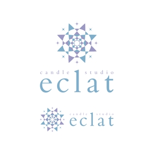 angler (angler)さんのキャンドルスクール『candle studio eclat(エクラ)』のロゴへの提案