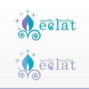 Works_Design (works_graphic)さんのキャンドルスクール『candle studio eclat(エクラ)』のロゴへの提案