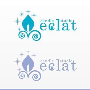 Works_Design (works_graphic)さんのキャンドルスクール『candle studio eclat(エクラ)』のロゴへの提案