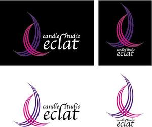 ikuo190さんのキャンドルスクール『candle studio eclat(エクラ)』のロゴへの提案