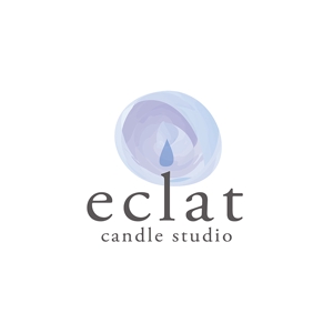 sakka (design-home)さんのキャンドルスクール『candle studio eclat(エクラ)』のロゴへの提案