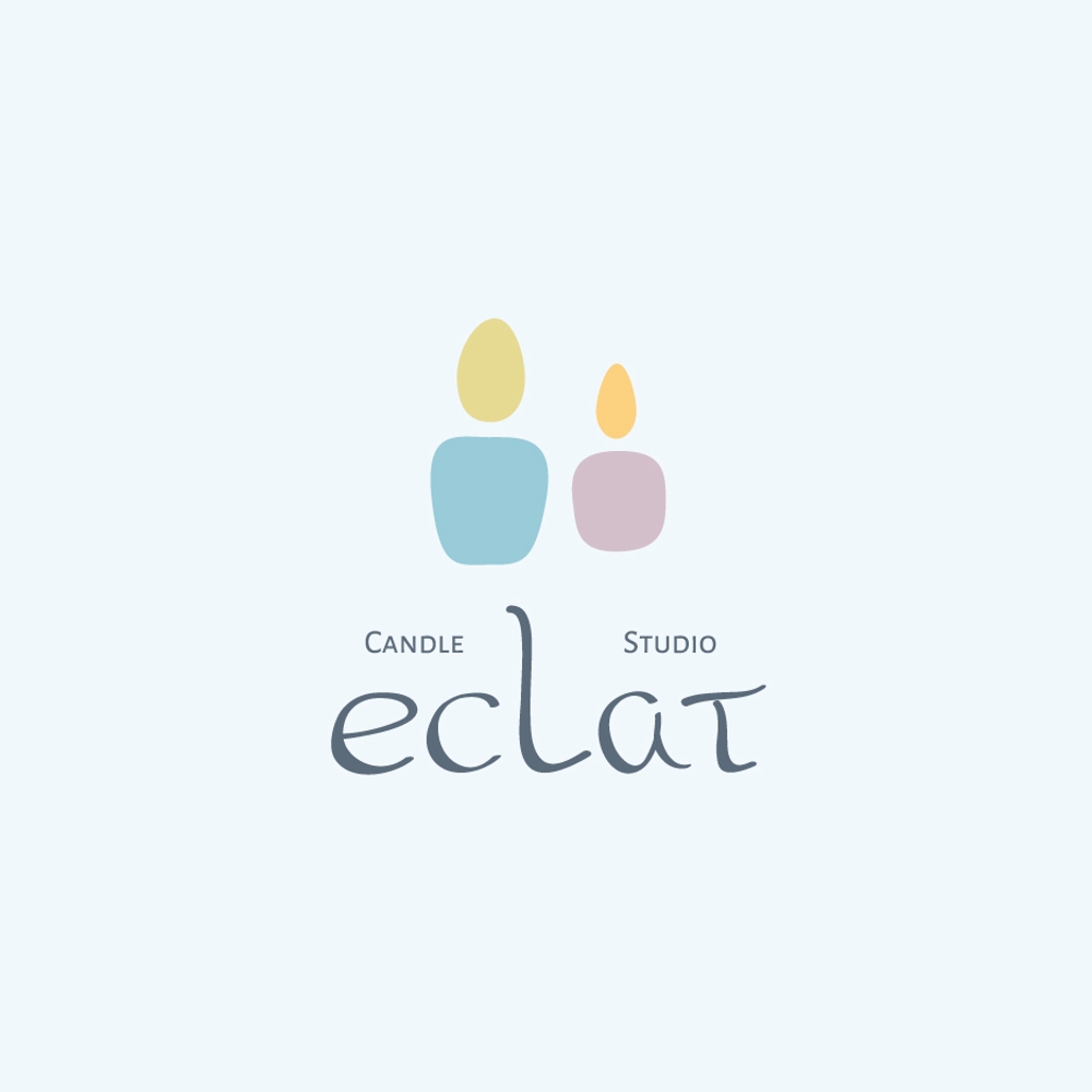 キャンドルスクール『candle studio eclat(エクラ)』のロゴ