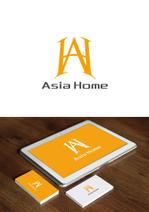 taka design (taka_design)さんの「Asia Home ㈱」　不動産事業のロゴ作成依頼への提案