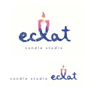 kropsworkshop (krops)さんのキャンドルスクール『candle studio eclat(エクラ)』のロゴへの提案