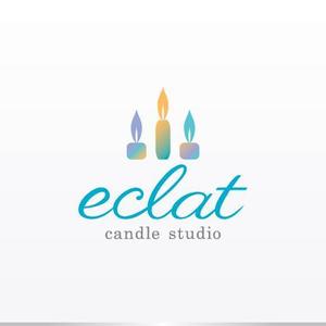 Works_Design (works_graphic)さんのキャンドルスクール『candle studio eclat(エクラ)』のロゴへの提案