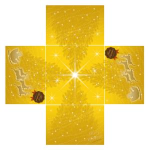 IN･SECT (insect)さんのクリスマスケーキ用の箱の表面デザインへの提案