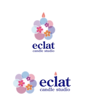 ATHENA　-アテナ- (horose07)さんのキャンドルスクール『candle studio eclat(エクラ)』のロゴへの提案