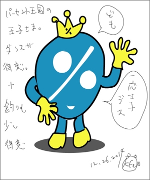 kusunei (soho8022)さんの％（パーセント）のイメージキャラクターデザインへの提案