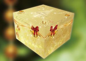 d:tOsh (Hapio)さんのクリスマスケーキ用の箱の表面デザインへの提案