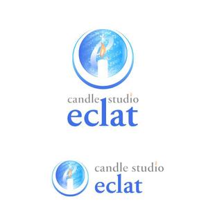 sazuki (sazuki)さんのキャンドルスクール『candle studio eclat(エクラ)』のロゴへの提案