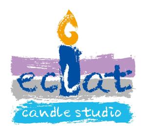 d_mahirunotsuki (designht_mahirunotsuki)さんのキャンドルスクール『candle studio eclat(エクラ)』のロゴへの提案