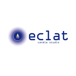 STUDIO ZEAK  (omoidefz750)さんのキャンドルスクール『candle studio eclat(エクラ)』のロゴへの提案