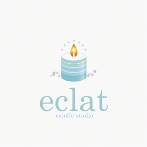 mae_chan ()さんのキャンドルスクール『candle studio eclat(エクラ)』のロゴへの提案