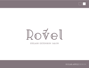 緒方スグル (sugar-apple)さんの表参道のまつげエクステサロン『Rovel（ロヴェル)』のロゴ作成への提案