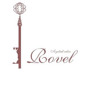 arc design (kanmai)さんの表参道のまつげエクステサロン『Rovel（ロヴェル)』のロゴ作成への提案