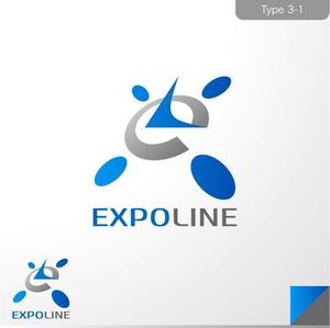 ＊ sa_akutsu ＊ (sa_akutsu)さんの展示会×営業支援サービス「EXPOLINE」のロゴへの提案