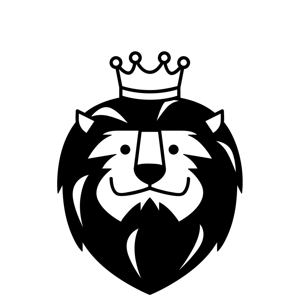 Landさんの事例 実績 提案 王冠を被ったライオンの顔のキャラクターデザイン 主にロゴマーク キャ クラウドソーシング ランサーズ