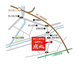  yuna-yuna (yuna-yuna)さんの新規オープンする食パン専門店の案内地図作成への提案