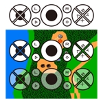 tsujimo (tsujimo)さんのゲームアプリ向けバーチャルパッド用のボタン作成への提案