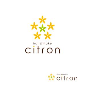 smileblueさんの美容室 『citron』 のロゴへの提案