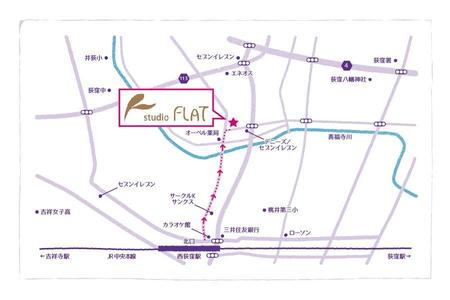 さんの事例 実績 提案 新規スタジオの案内地図作成 手書き風歓迎 Studioflat クラウドソーシング ランサーズ