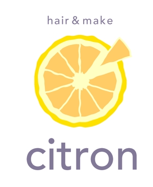 arc design (kanmai)さんの美容室 『citron』 のロゴへの提案