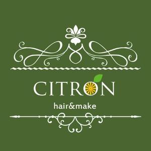 さんの美容室 『citron』 のロゴへの提案