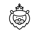 ＳＡＲＵＭＯＣＨＩ (sarumochi)さんの王冠を被ったライオンの顔のキャラクターデザインへの提案