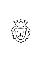 hiro_design ()さんの王冠を被ったライオンの顔のキャラクターデザインへの提案