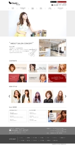 wazakura (Caramel)さんの神戸「女性向けヘアサロン」リニューアルのTOPページデザインへの提案
