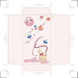ageha蝶 ()さんのぽち袋のイラスト（手書きの和柄）への提案