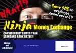 yuki1207 (yuki1207)さんの外国人向け外貨両替　Ninja money exchange のチラシへの提案