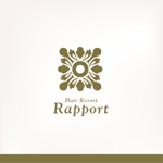 JUN (aus-jun)さんの美容室「Rapport　Ｈair　Ｒesort」（ラポール　ヘア　リゾート）のロゴへの提案