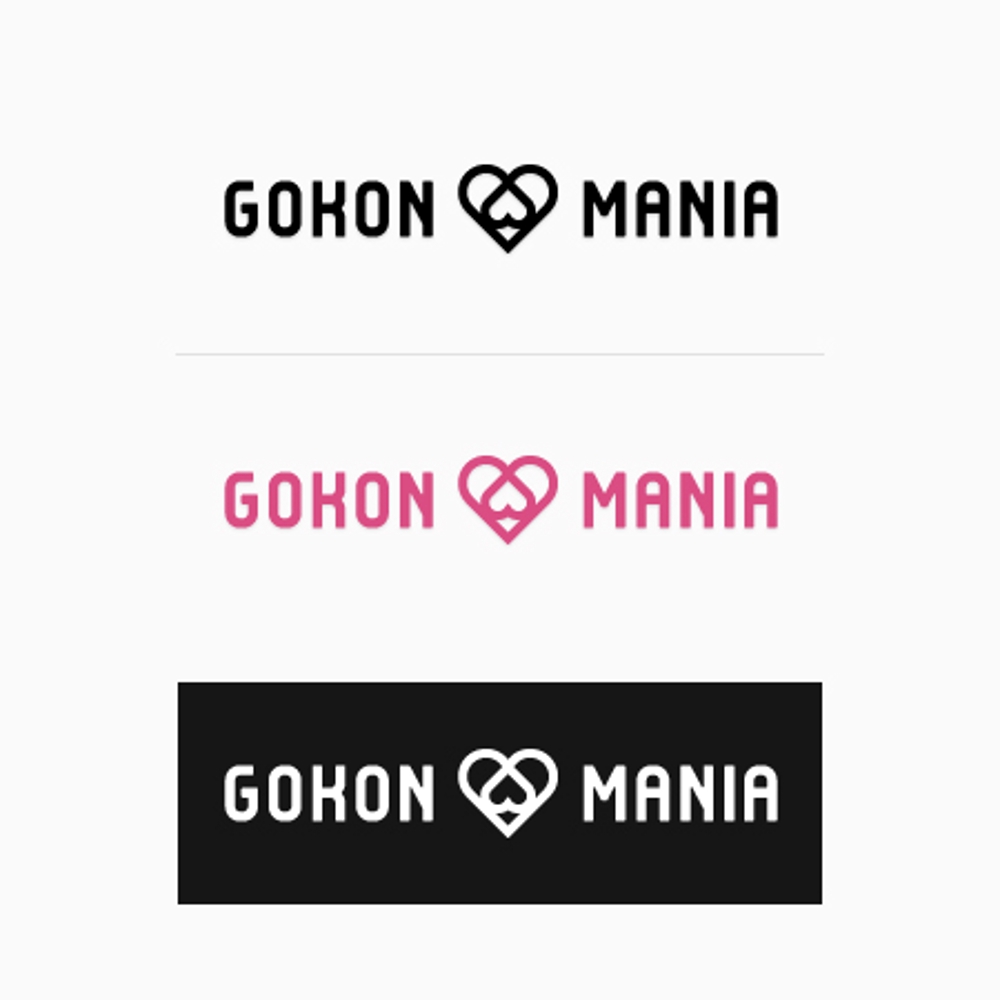 パーティグッズブランド「GOKON ♥ MANIA」のロゴ