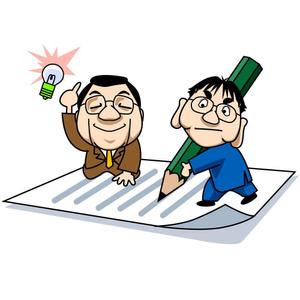 株式会社エルエルパレス／岩気裕司 (elpiy)さんのゆるキャラ人物イラスト2名分への提案