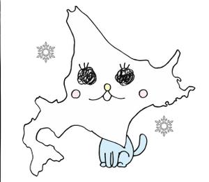 さんの北海道の地図をモチーフにした可愛いイラストへの提案