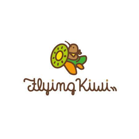 H Urbさんの事例 実績 提案 英語教室 Flying Kiwi のロゴ 英語教室のロゴマーク クラウドソーシング ランサーズ