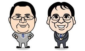 マルコメ ()さんのゆるキャラ人物イラスト2名分への提案