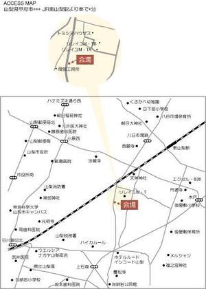 ITG (free_001)さんのOPEN見学会チラシ用の現場案内図の作成への提案